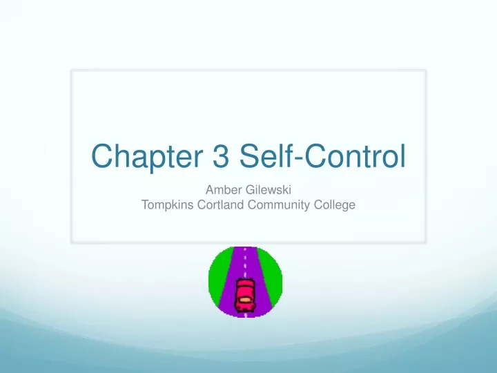 chapter 3 self control