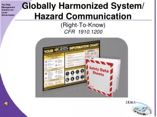 Globally Harmonized System/ Hazard Communication  (Right-To-Know) CFR  1910.1200