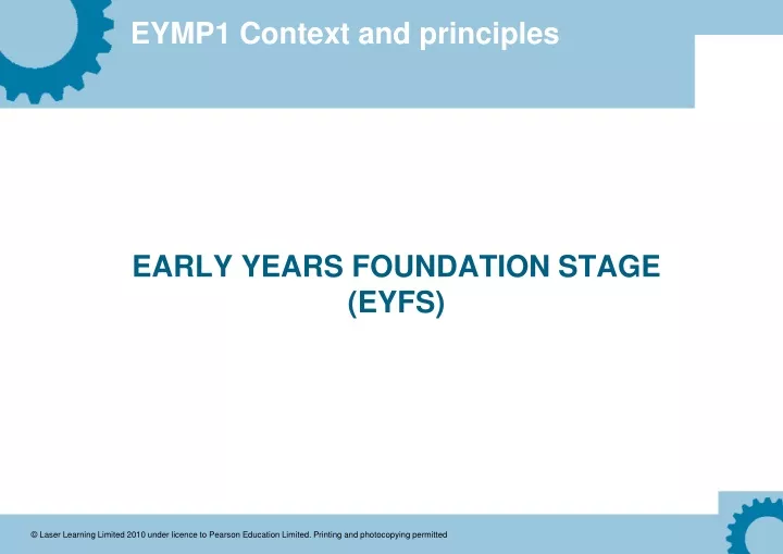 early years foundation stage eyfs