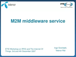 M2M middleware service