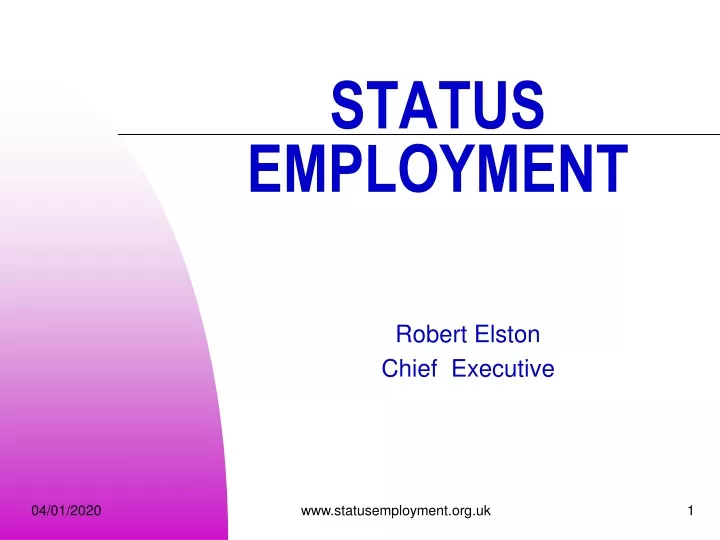status employment