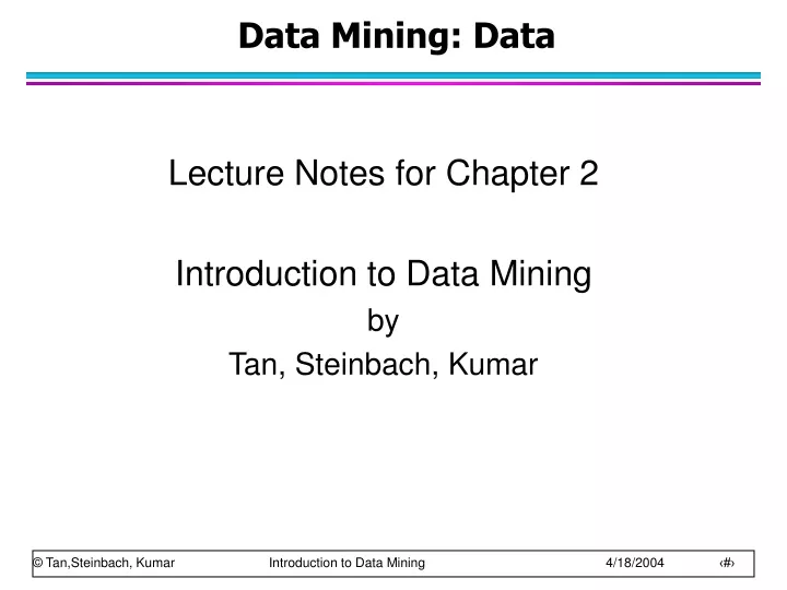 data mining data