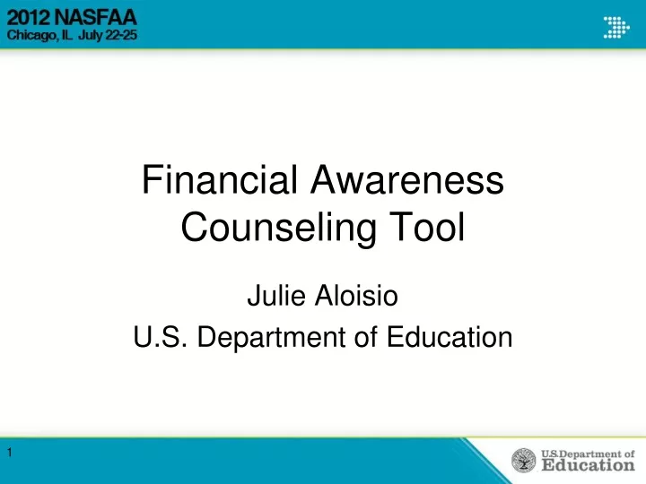 financial awareness counseling tool