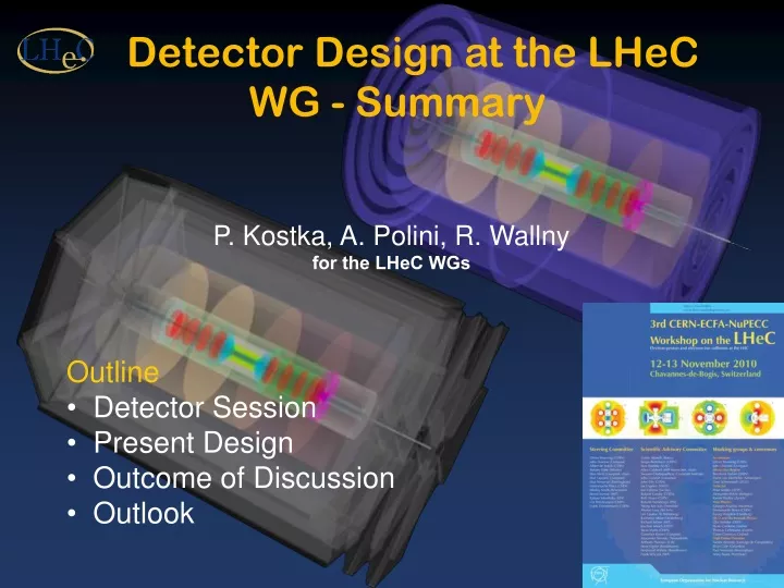 detector design at the lhec wg summary
