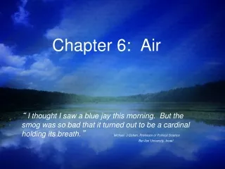 Chapter 6:  Air