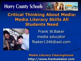 Critical Thinking About Media: Media Literacy Skills All Students Need