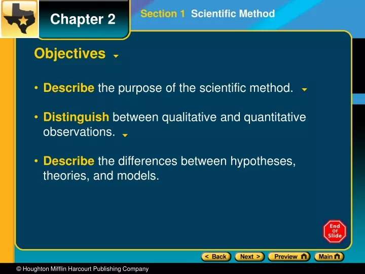 section 1 scientific method