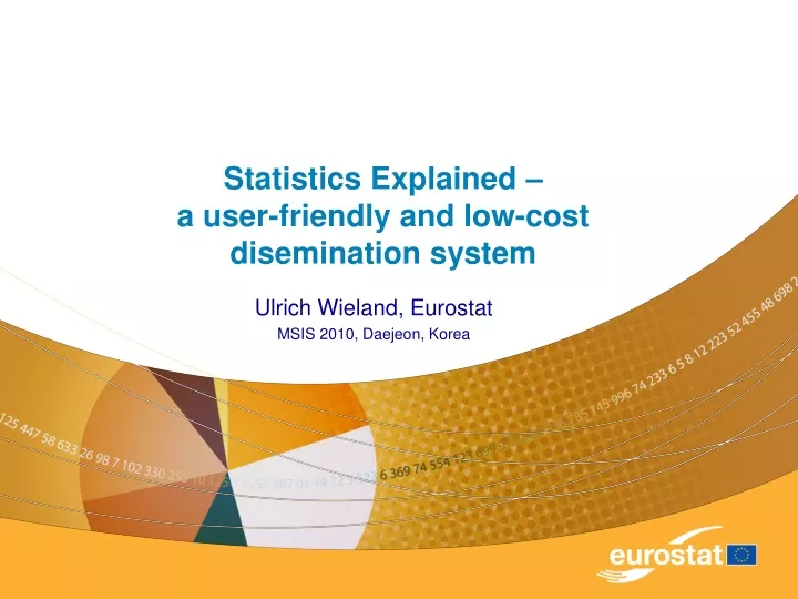 statistics explained a user friendly and low cost