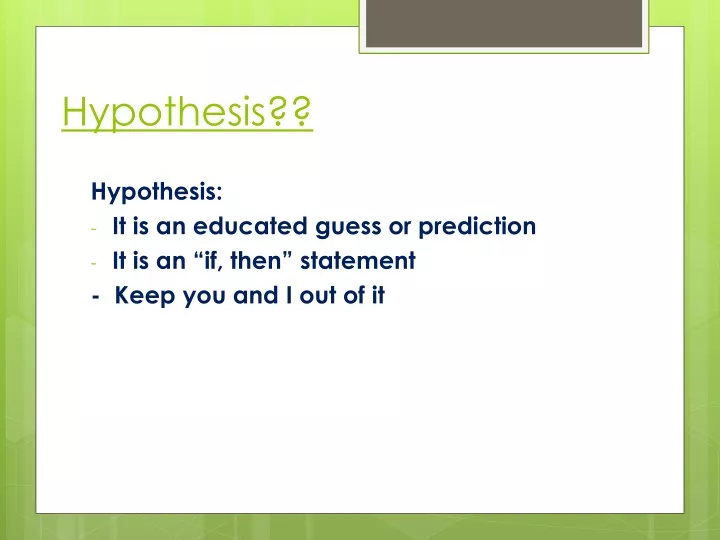 hypothesis