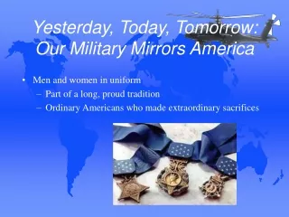 Yesterday, Today, Tomorrow: Our Military Mirrors America