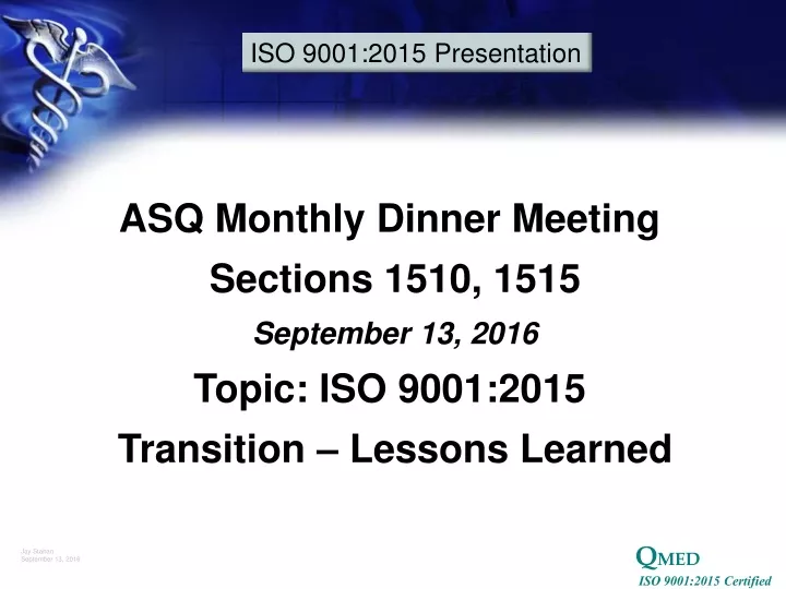 iso 9001 2015 presentation