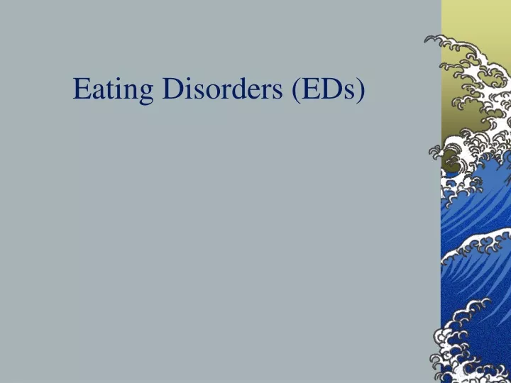 eating disorders eds
