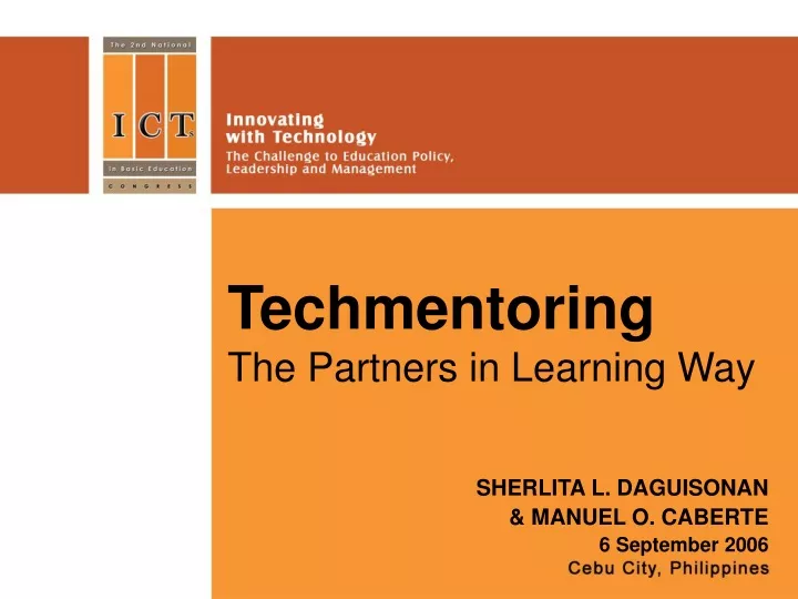 techmentoring the partners in learning way