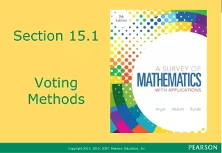 Section 15.1 Voting Methods