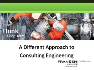 A Different Approach to Consulting Engineering