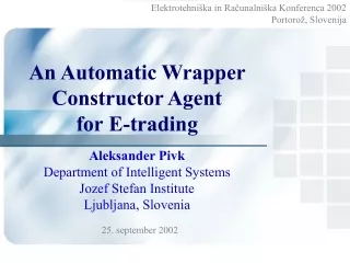 An Automatic Wrapper Constructor Agent  for E-trading