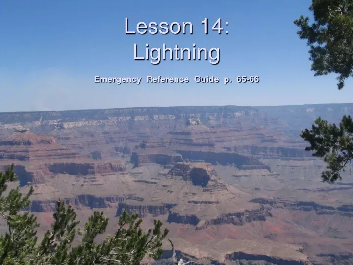 lesson 14 lightning emergency reference guide