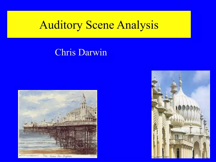 auditory scene analysis