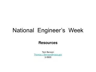 National  Engineer’s  Week