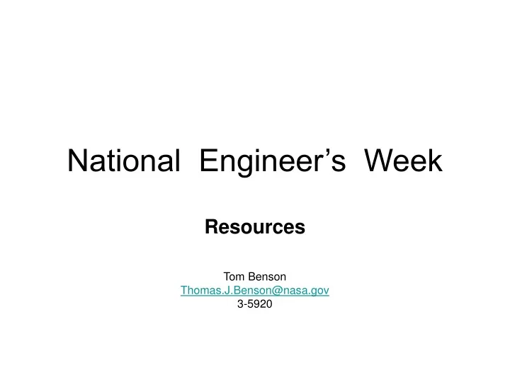 national engineer s week