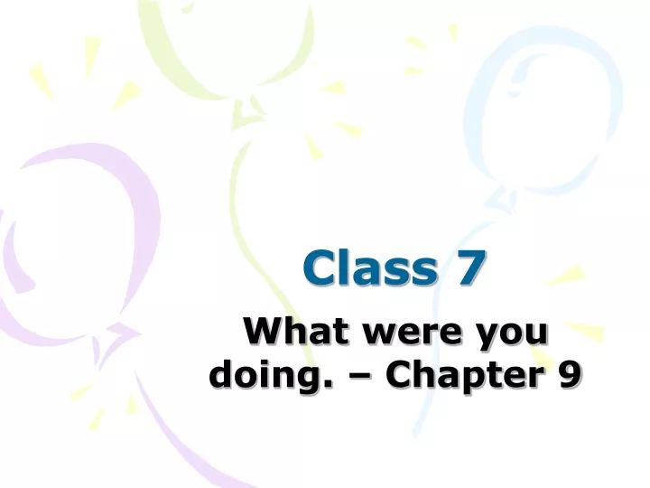class 7