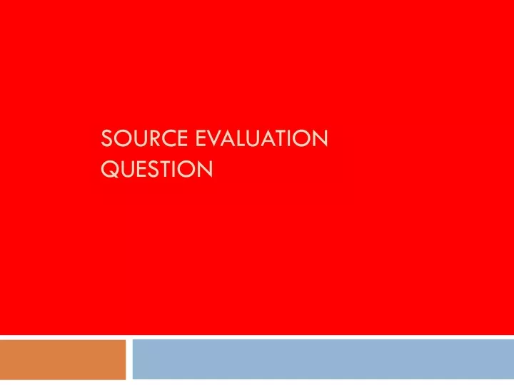source evaluation question