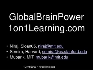 GlobalBrainPower 1on1Learning