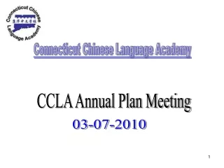 CCLA Annual Plan Meeting