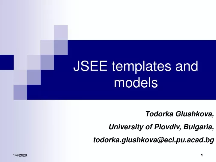 jsee templates and models