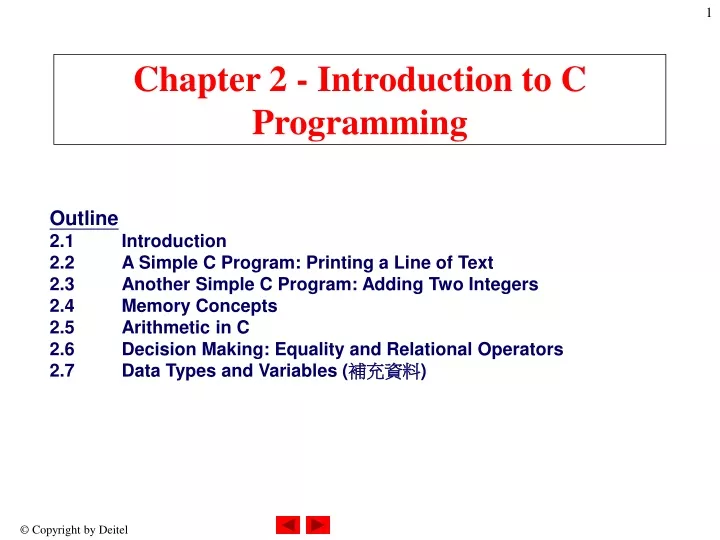chapter 2 introduction to c programming