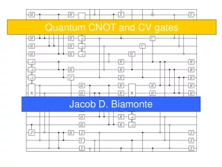 Quantum CNOT and CV gates
