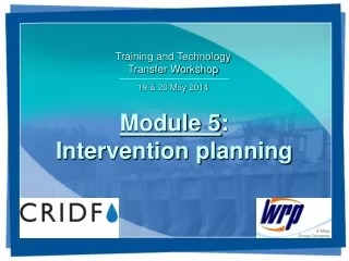 Module  5 : Intervention planning
