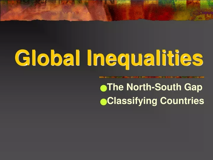 global inequalities