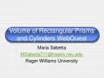 Exploring Volume: Rectangular Prisms & Cylinders WebQuest - slide 1