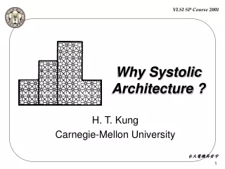 Why Systolic  Architecture ?