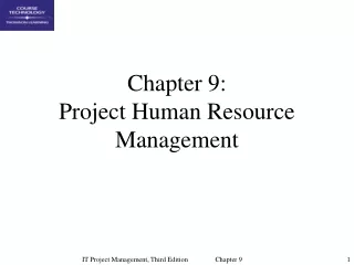 Chapter 9: Project Human Resource Management