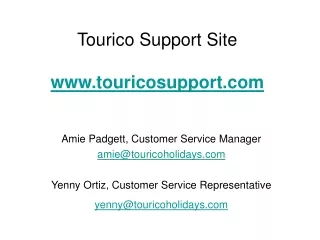 Tourico Support Site touricosupport