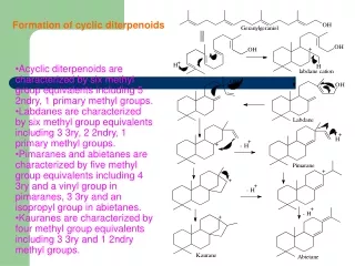 Formation of cyclic diterpenoids