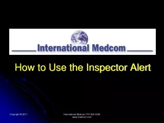 How to Use the Inspector Alert