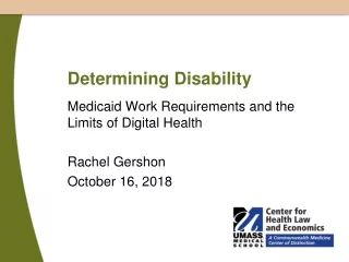 Determining Disability