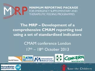CMAM conference London  17 th  – 18 th  October 2013