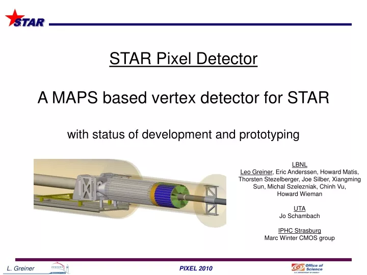 star pixel detector a maps based vertex detector