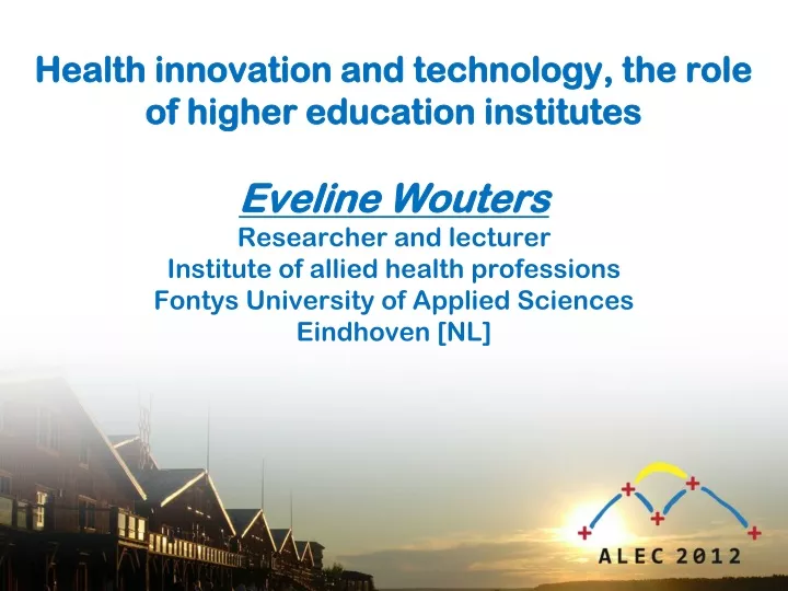 health innovation and technology the role