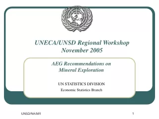 UNECA/UNSD Regional Workshop November 2005