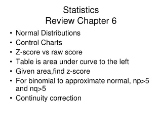 Statistics Review Chapter 6