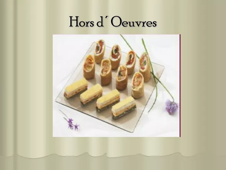 hors d oeuvres