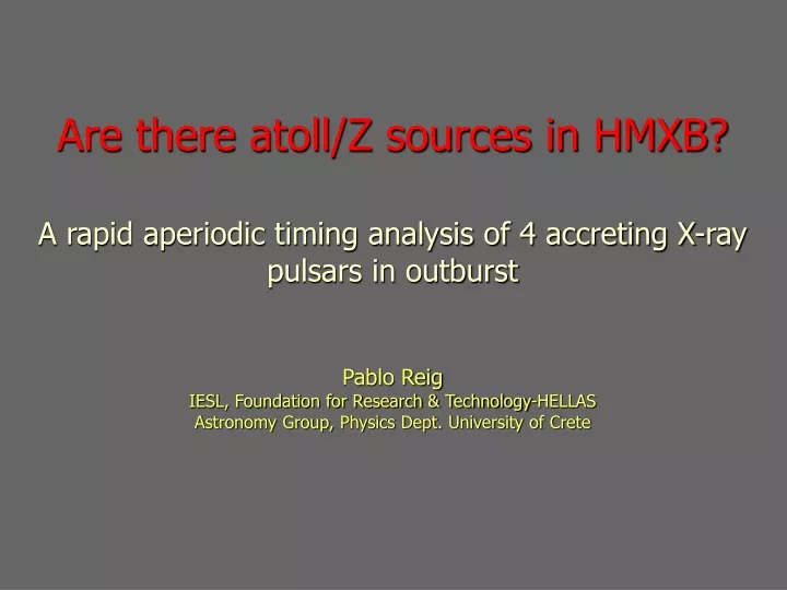 are there atoll z sources in hmxb a rapid