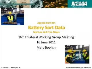 Agenda Item #14 Battery Sort Data Mercury and Free Riders