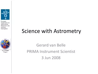 Science with Astrometry