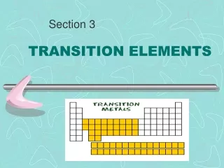 TRANSITION ELEMENTS
